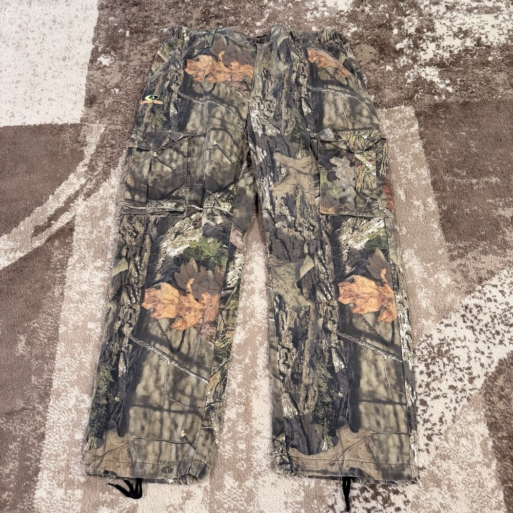 MOSSY OAK Mens Cargo Pants XL (40/42) Break-Up Country Hunting Adj Waist‎